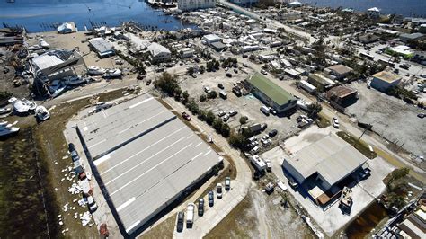 Aerial video shows damage along San Carlos Boulevard after Hurricane Ian