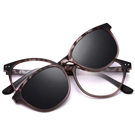 Buy STGATN Magnetic Polarized Clip On Sunglasses Vintage Lightweight ...