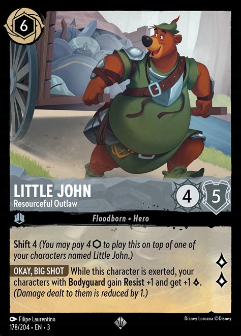 Little John - Resourceful Outlaw Lorcana Card | inkDecks.com