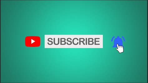 FREE Youtube Animated Subscribe Button (with bell icon + sound click ...