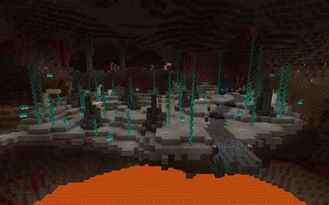 I did a small redesign of the soul sand valley outside my nether base! : Minecraft