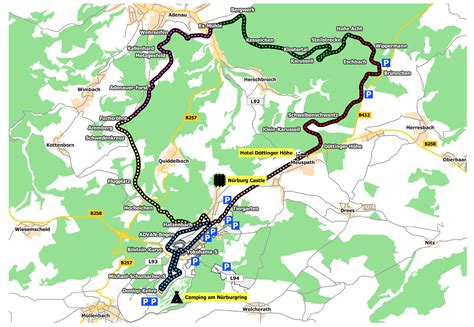 Nürburgring Nordschleife map » TouringCars.Net