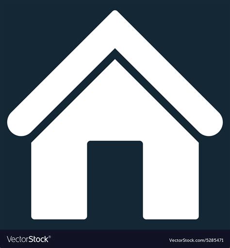 Home flat white color icon Royalty Free Vector Image