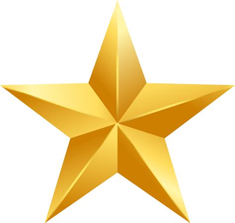 Gold star symbol 19617676 PNG