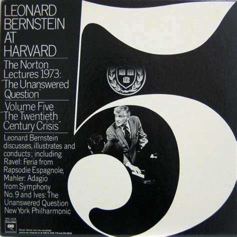 Leonard Bernstein – Leonard Bernstein At Harvard - The Norton Lectures ...