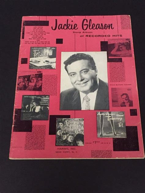 Jackie Gleason Song Album Of Recorded Hits Harms Inc Piano Music 1955 Songbook - Music Albums at ...