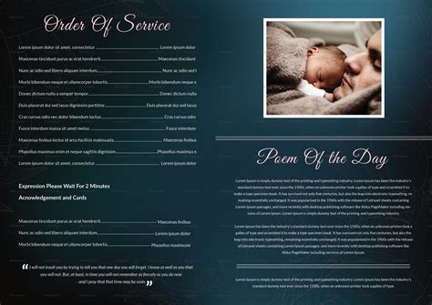 Elegant Funeral Booklet Template in Adobe Photoshop, Microsoft Word