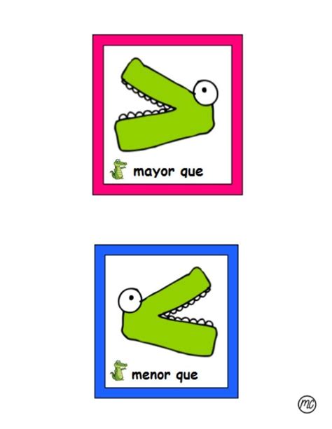 Símbolos igual,mayor que, menor que | Simbolos matematicos, Matematicas primero de primaria ...