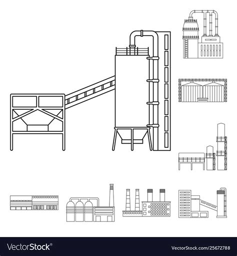 Manufacturing and company Royalty Free Vector Image