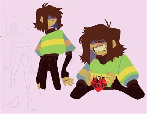 Deltarune | Kris By artdumbchild | Милые рисунки, Фан арт, Рисунки