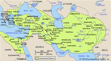 Achaemenian Empire Map