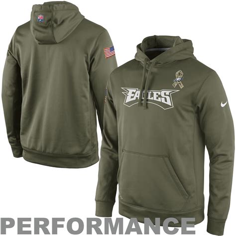 Nike Philadelphia Eagles Salute to Service KO Pullover Performance ...