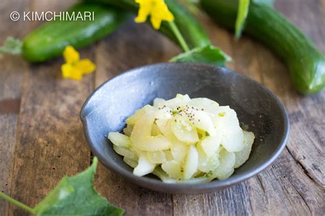 Cooked Cucumber Recipe - Korean Nogak Namul | Kimchimari