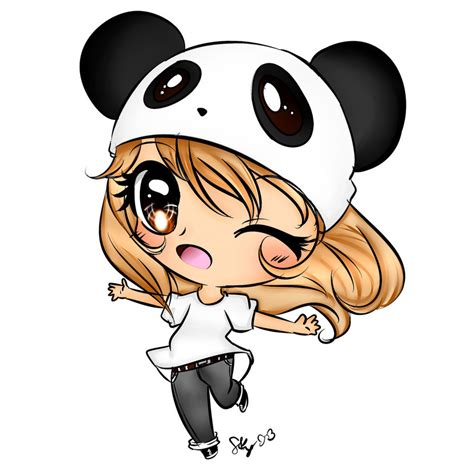 Chibi Panda Lover Girl by Mia1860 on DeviantArt