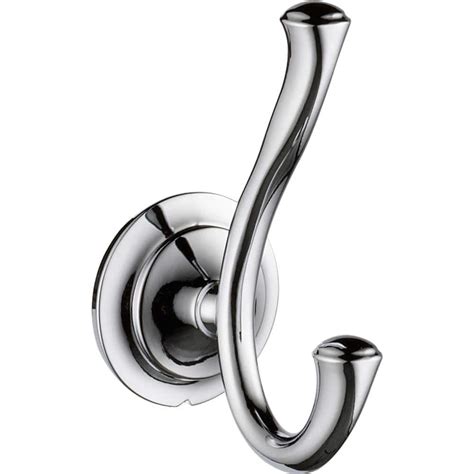 Delta Linden Double Towel Hook in Chrome 79435 - The Home Depot