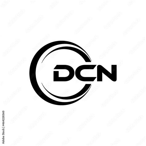 DCN letter logo design with white background in illustrator, vector ...