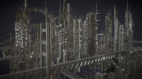 Futuristic City - 3D model by Crazy_8 (@korboleevd) [a3f7ad9] - Sketchfab