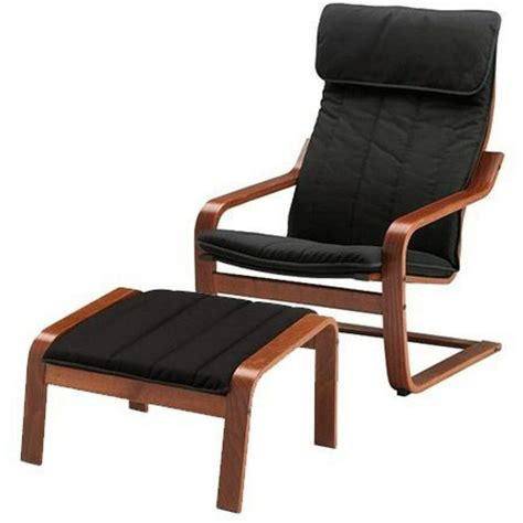 Ikea Poang Chair Armchair and Footstool Set with Covers (Machine Washable) 2386.81720.144 ...