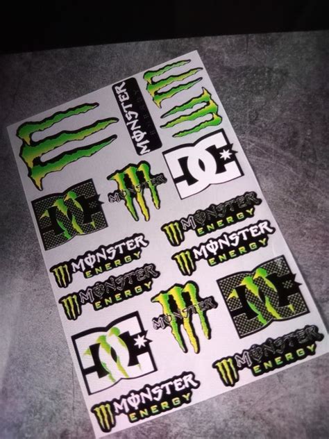 Monster Energy Stickers, Motorcycles, Motorcycle Accessories on Carousell