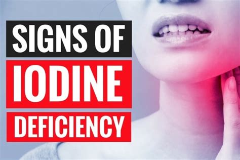 3 signs & symptoms of Iodine Deficiency