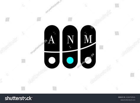 Anm Letter Alphabet Logo Design Stock Vector (Royalty Free) 2244759541 | Shutterstock