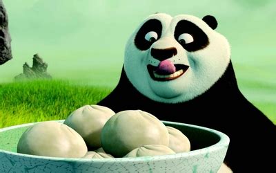 Po having dumplings - Kung Fu Panda wallpaper - Cartoon wallpapers - #51004