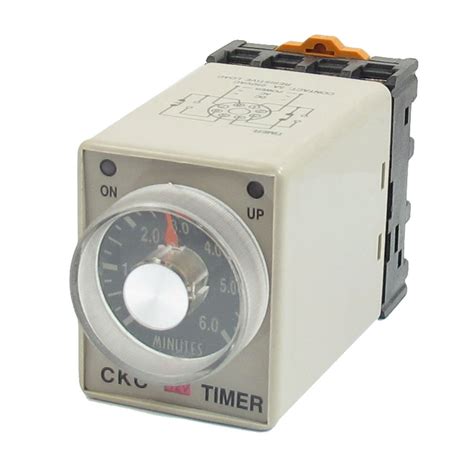 DC 12V 0-6 Minutes 8 Pin Plastic Housing Delay Timer Time Relay AH3-3 w Base DW | eBay