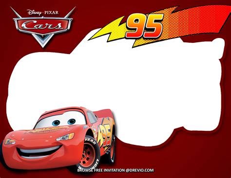 (FREE Invitations) Disney Cars Birthday Invitations + Party Ideas ...