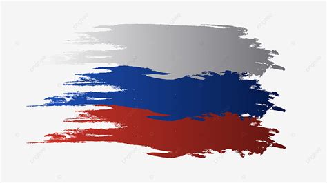 Russian Flag Vector Design Images, Russian Flag Paint Stroke Png, Russian, Russia, Russian Flag ...