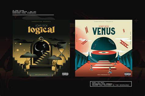 Surrealism Album Cover Design Bundle on Behance