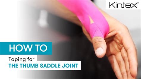 HOW TO | Kinesiology taping the thumb saddle joint - YouTube