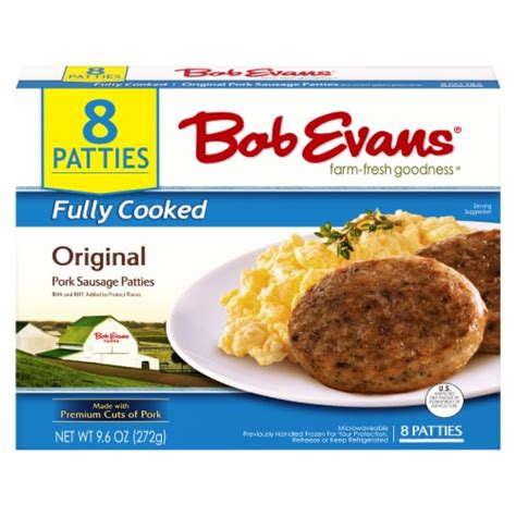 Bob Evans Fully Cooked Sausage Patties, 9.6 oz - Kroger