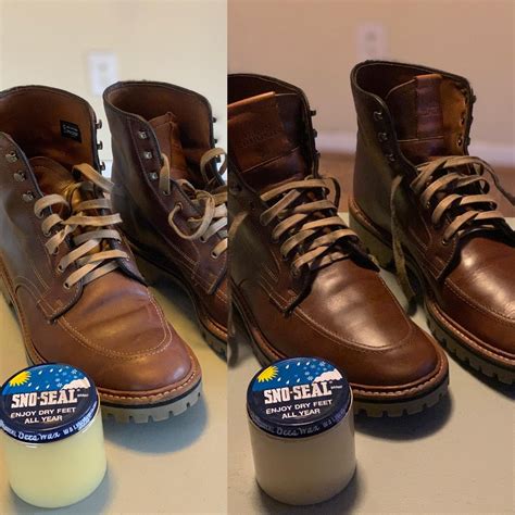 Sno-Sealed my AEs and they are even better! (Follow-up post) : r/Boots