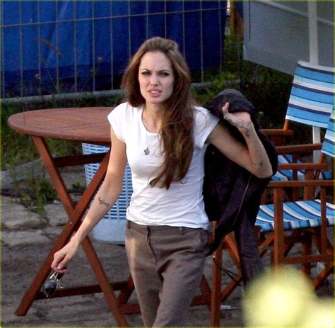 Angelina Jolie on the Set of 'Wanted': Photo 463381 | Angelina Jolie, Brad Pitt, Celebrity ...