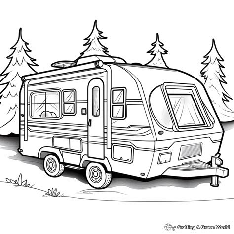 Camper & Rv Coloring Pages - Free & Printable!