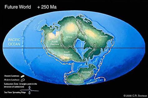 APOD: 2007 September 22 - Pangea Ultima: Earth in 250 Million Years