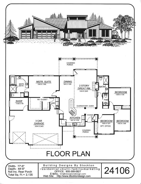 One Story House and Home Plans