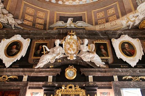 Interiors of the Royal Castle in Warsaw, Poland.... - lamus dworski