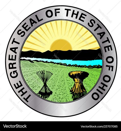 Ohio state seal Royalty Free Vector Image - VectorStock