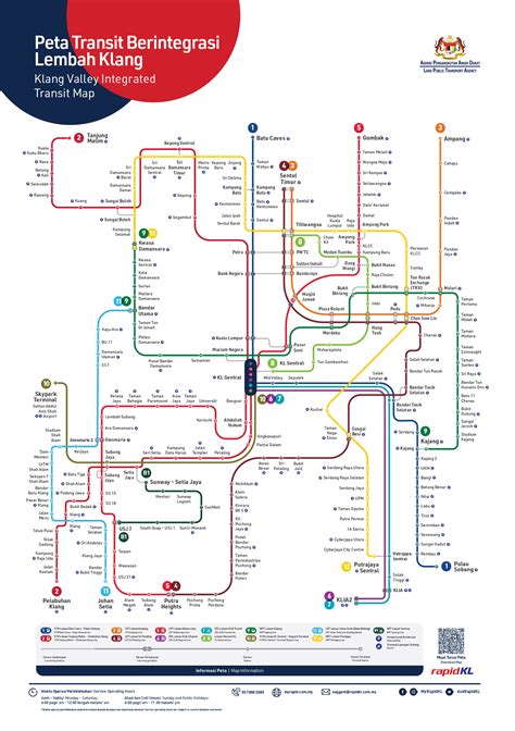 Mrt Route Map Malaysia Klang Valley Integrated Transit Map Peta | My ...