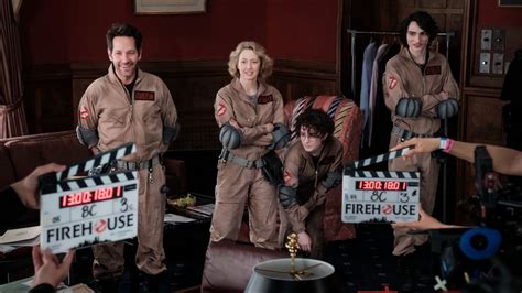 Ghostbusters: Frozen Empire - Paul Rudd, Finn Wolfhard and Ernie Hudson ...