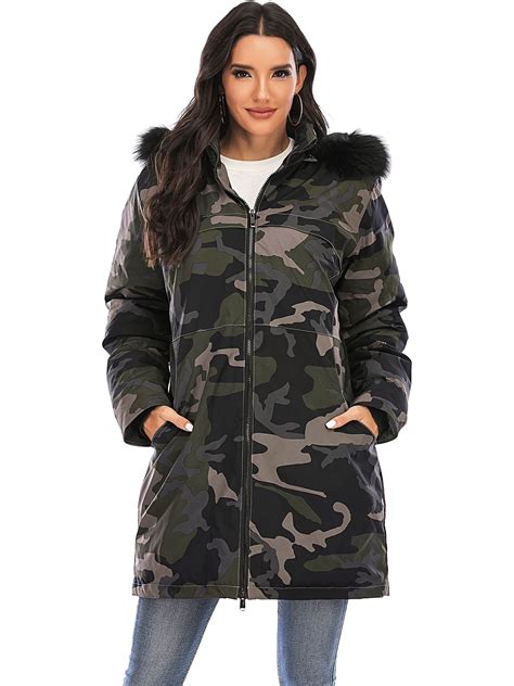 LELINTA Women's Down Blend Quilted Jacket Puffer Jacket Detachable Hood ...