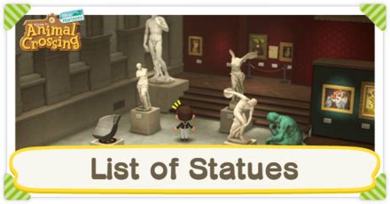 List of ACNH Statues | Fake Statues with Pictures | Animal Crossing: New Horizons (Switch)｜Game8