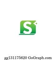 6 Letter S Plus Medical Simple Logo Vector Clip Art | Royalty Free - GoGraph