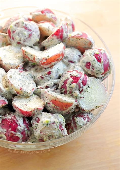 Easy Red Potato Salad Recipe - She Wears Many Hats