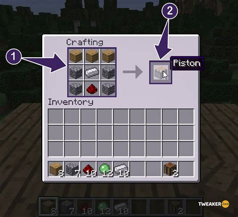 How to Make a Piston in Minecraft (Piston Recipe) - Tweakerzone