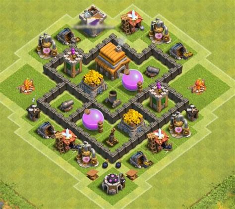 30+ Best Town Hall 4 Base Links 2023 (New!) | Town hall 4, Clash of ...