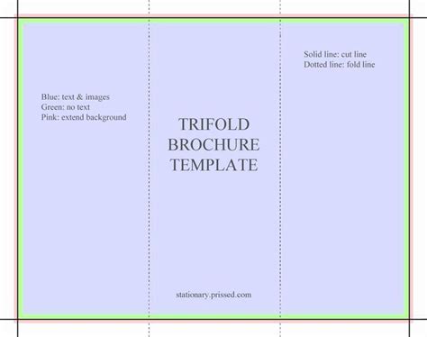 Blank Tri Fold Brochure Template Collection