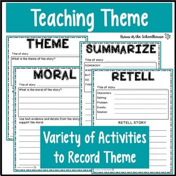 Theme - Engaging Activities to Identify the Theme of a Story | TpT