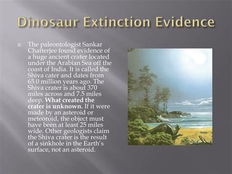 PPT - Dinosaur Extinction Evidence PowerPoint Presentation, free download - ID:2527542